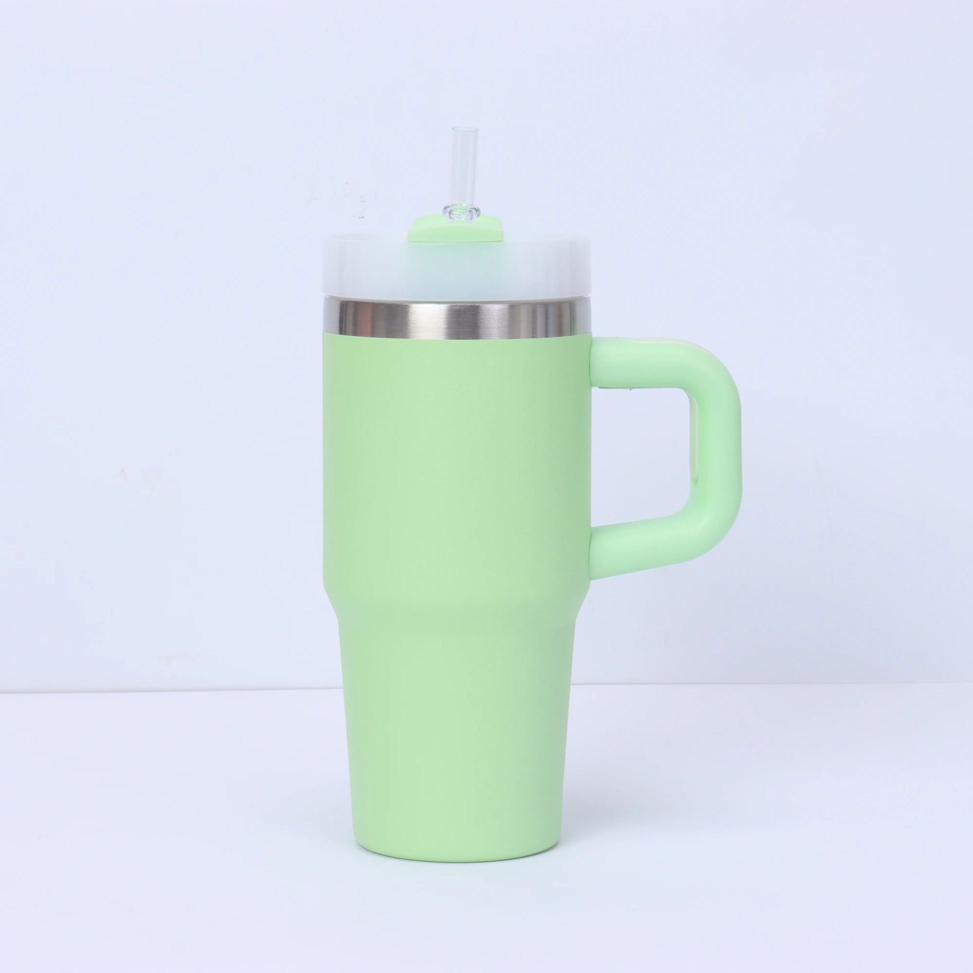 14oz Stainless Steel Tumbler with Handle & Straw - Gift Ready