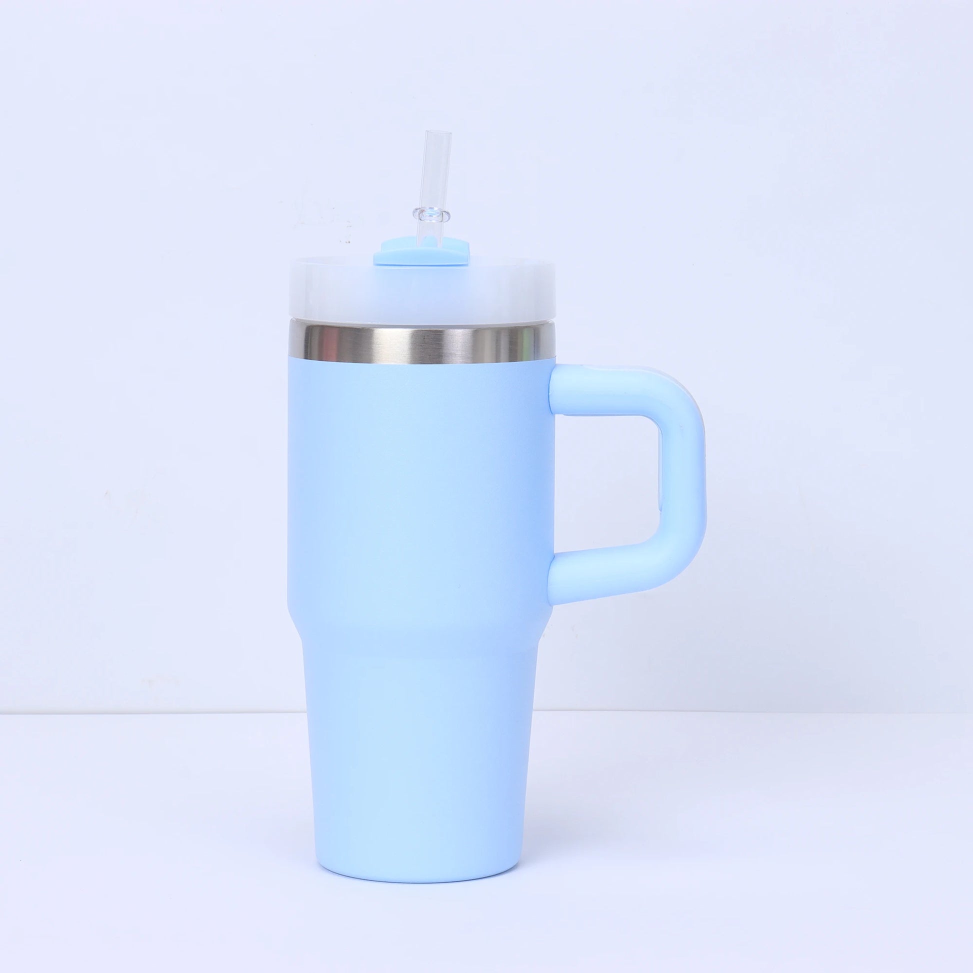 14oz Stainless Steel Tumbler with Handle & Straw - Gift Ready
