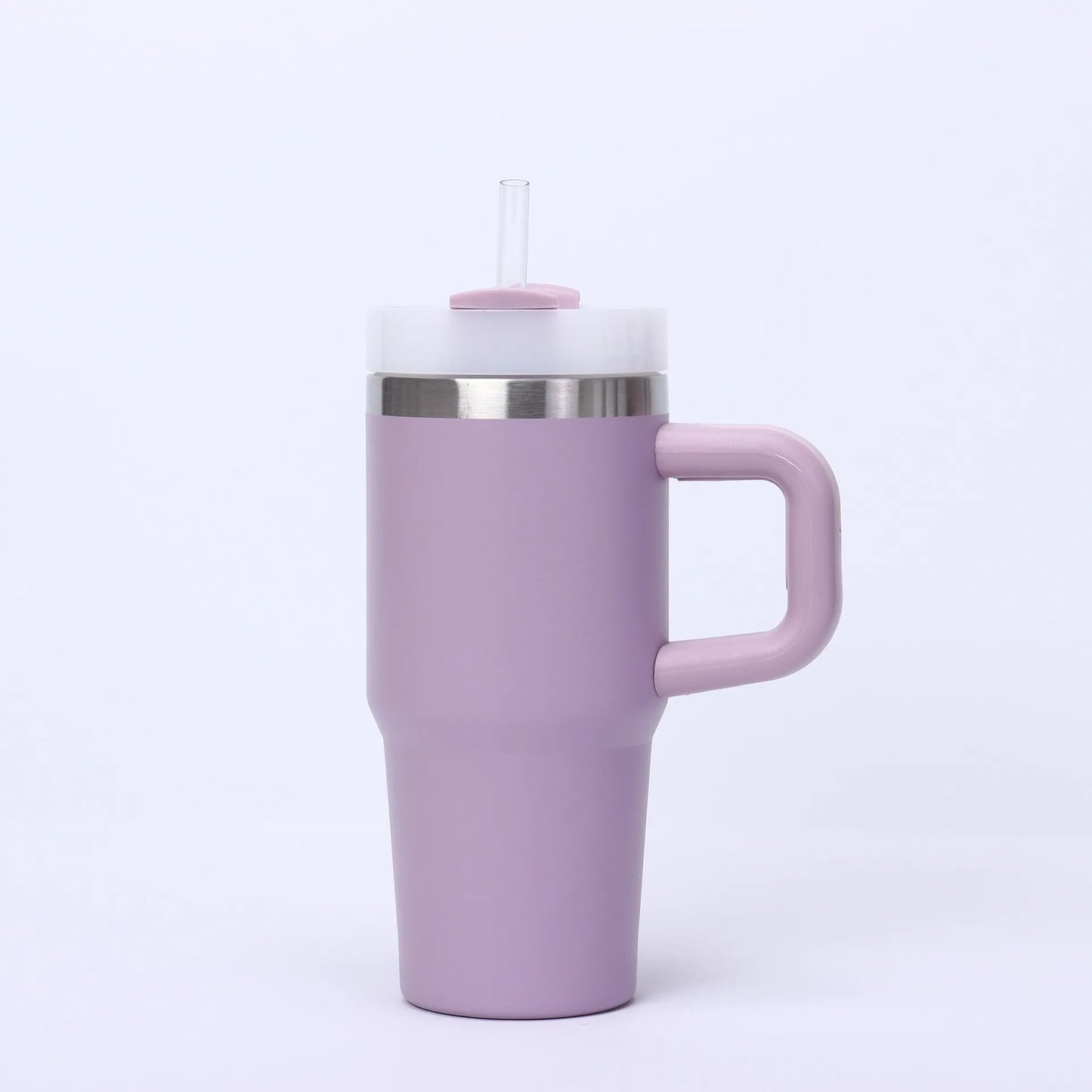 14oz Stainless Steel Tumbler with Handle & Straw - Gift Ready