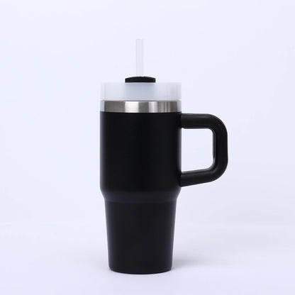 14oz Stainless Steel Tumbler with Handle & Straw - Gift Ready