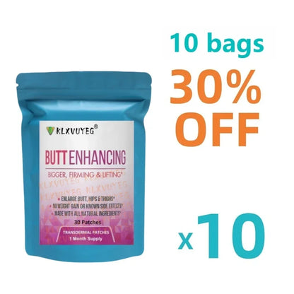 Curve Butt Enhancement Transdermal Patches Butt Enhancer Glute Growth - Aguaje, Wild Yam, Dong Quai