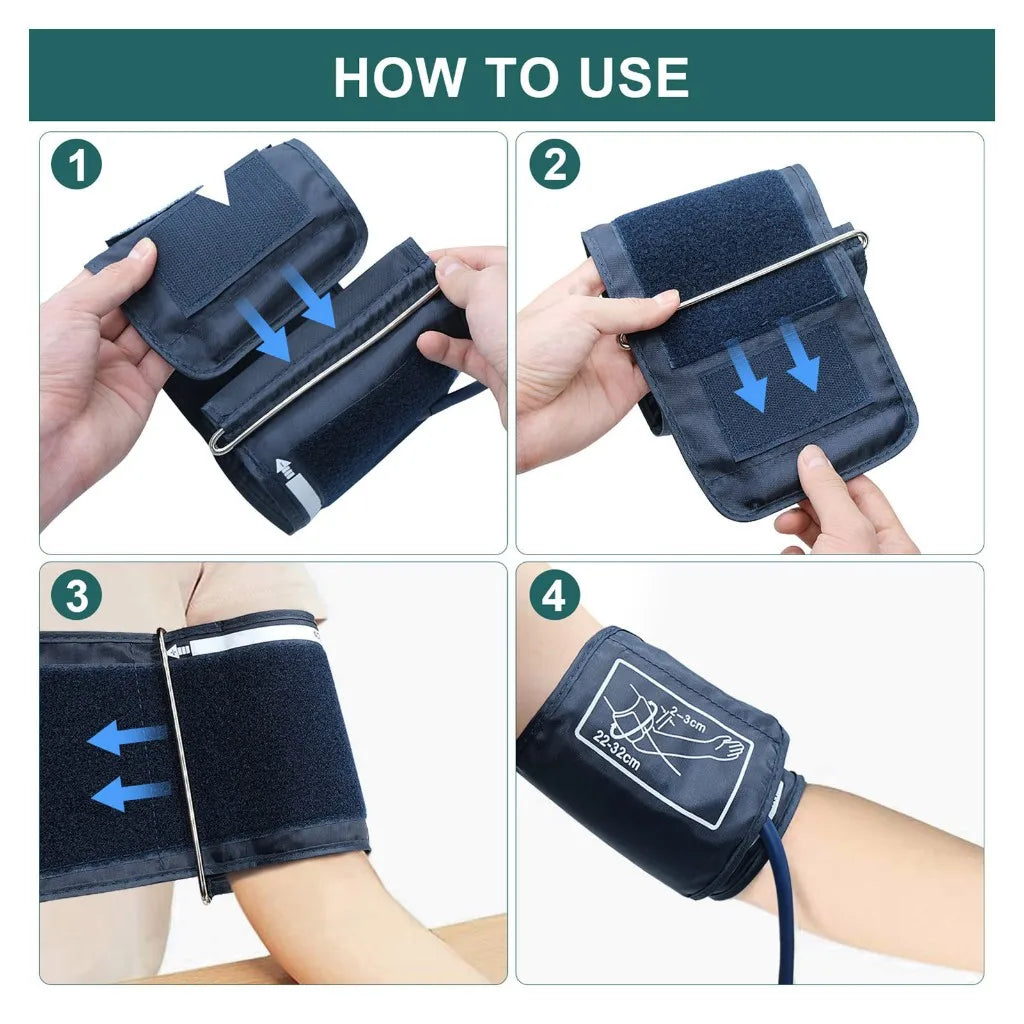 Automatic Tonometer Arm Blood Pressure Monitor Pressure Sensor Monitor BP Equipment Digital Tensiometer LED Display Arm Cuff