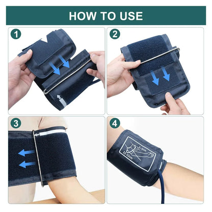Automatic Tonometer Arm Blood Pressure Monitor Pressure Sensor Monitor BP Equipment Digital Tensiometer LED Display Arm Cuff