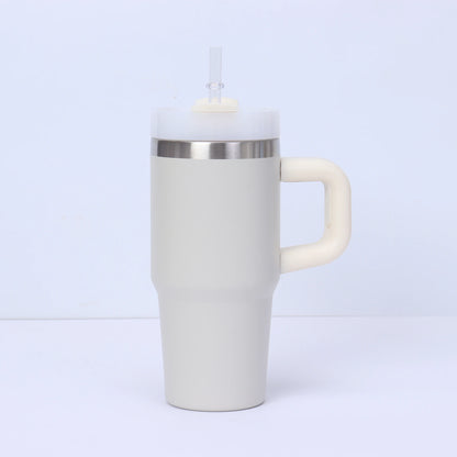 14oz Stainless Steel Tumbler with Handle & Straw - Gift Ready